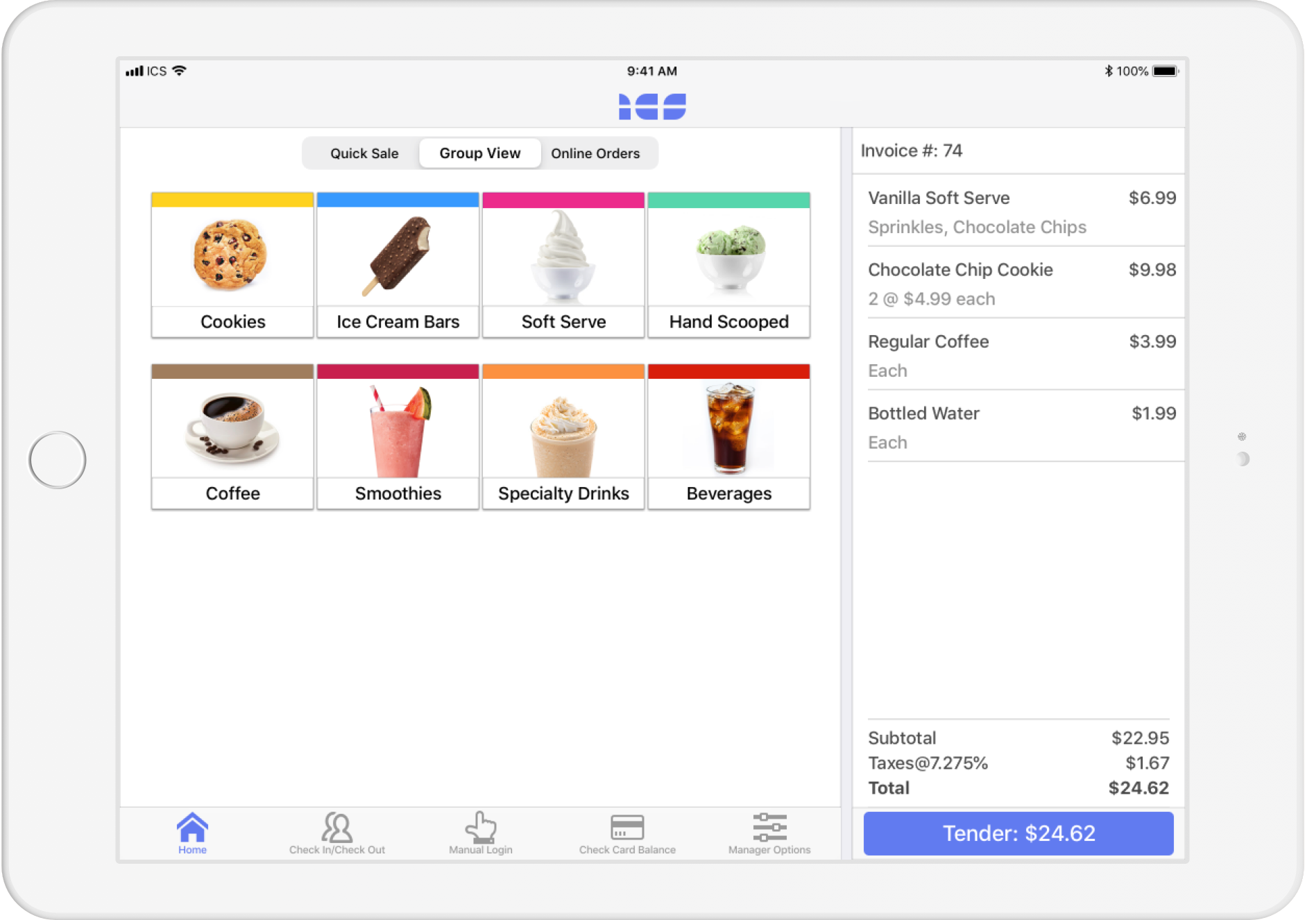 Treatware powerful point-of-sale solution